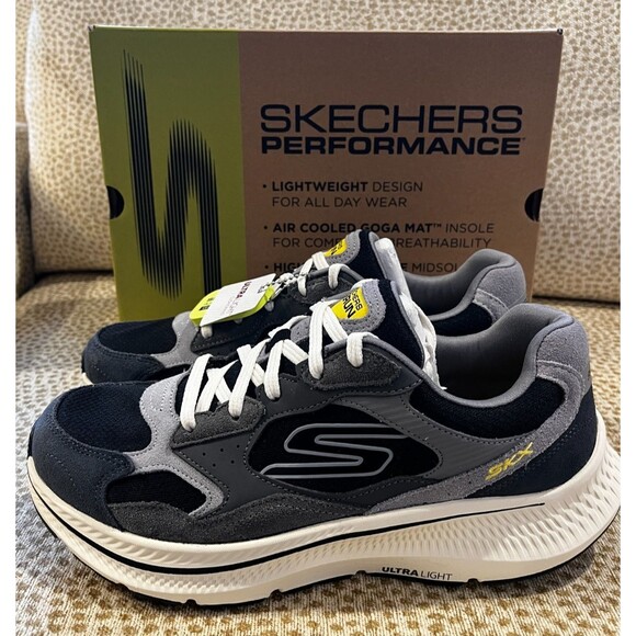 Skechers Go Run Consistent 2.0 Athletic Charcoal / Black Sneakers size 9.5 NEW - Picture 2 of 11